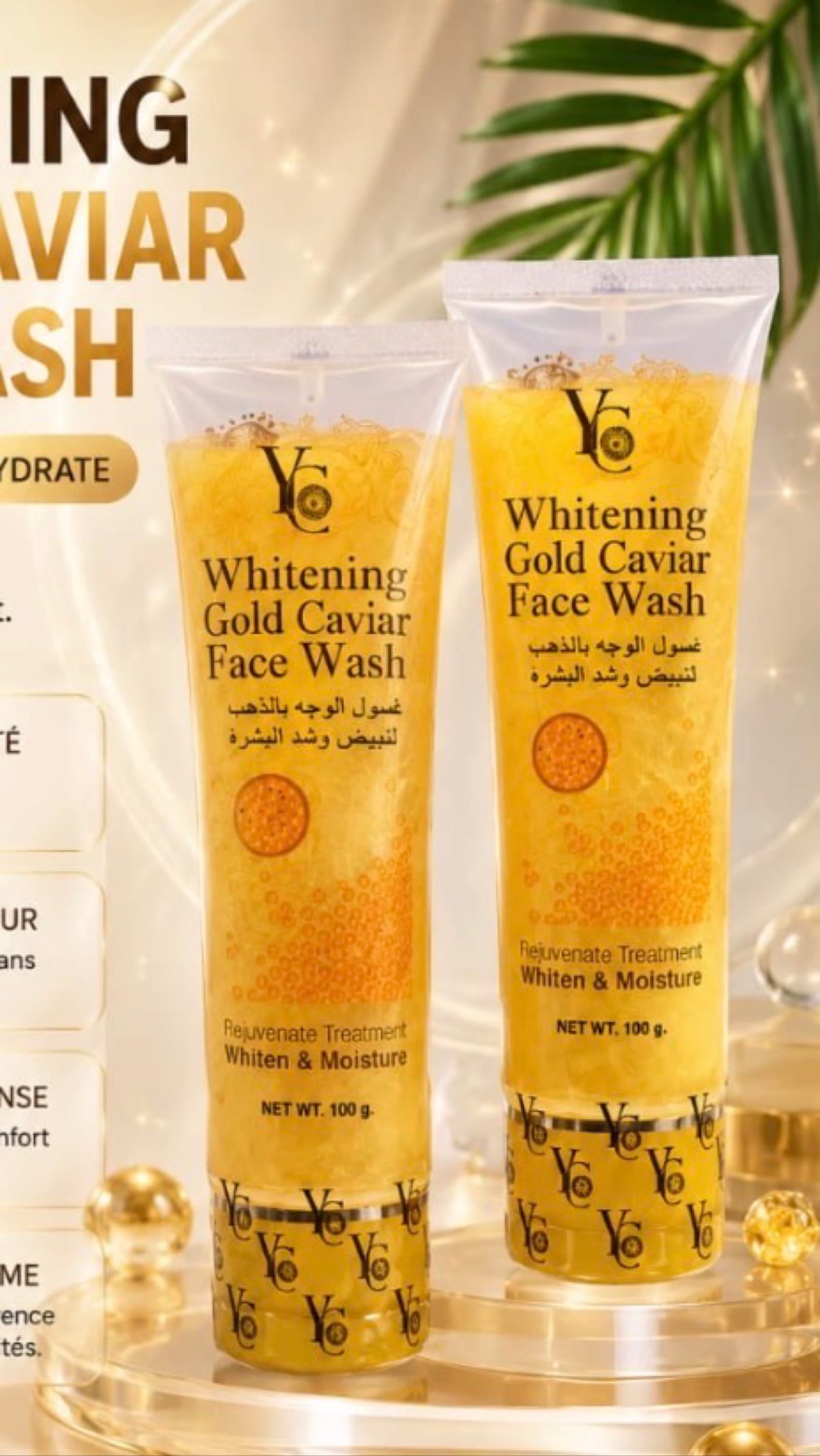 YC Whitening Gold Caviar Face Wash