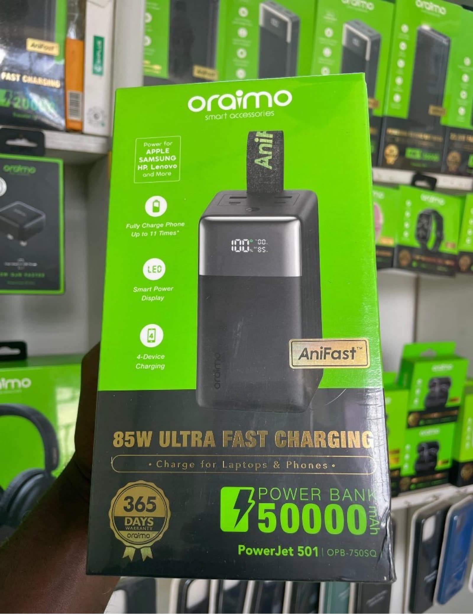 50,000mah oraimo powerbank