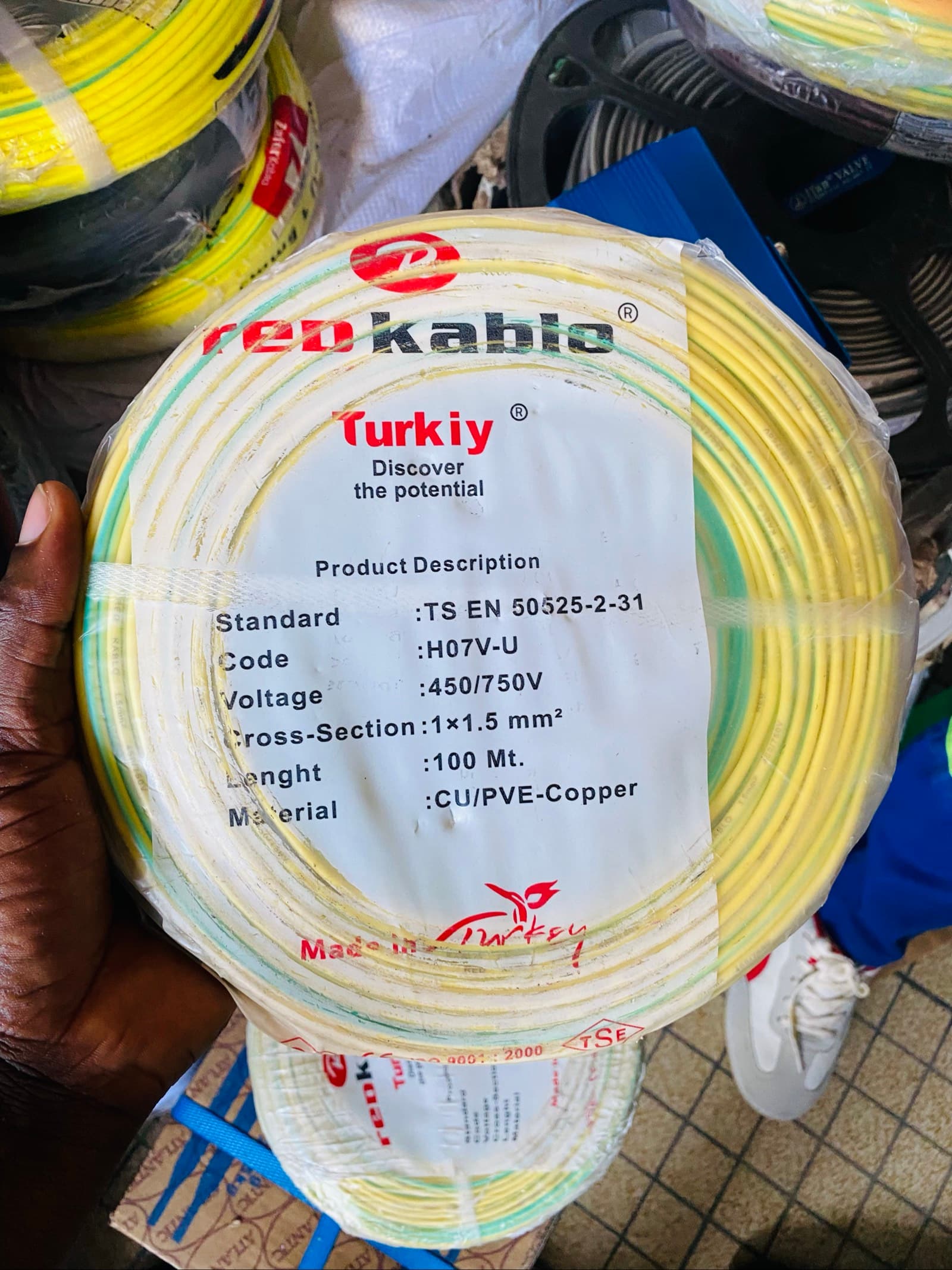 ⚡🔥 ORIGINAL REDKABLO EARTH WIRE – 1.5mm PURE COPPER (100M) 🔥⚡