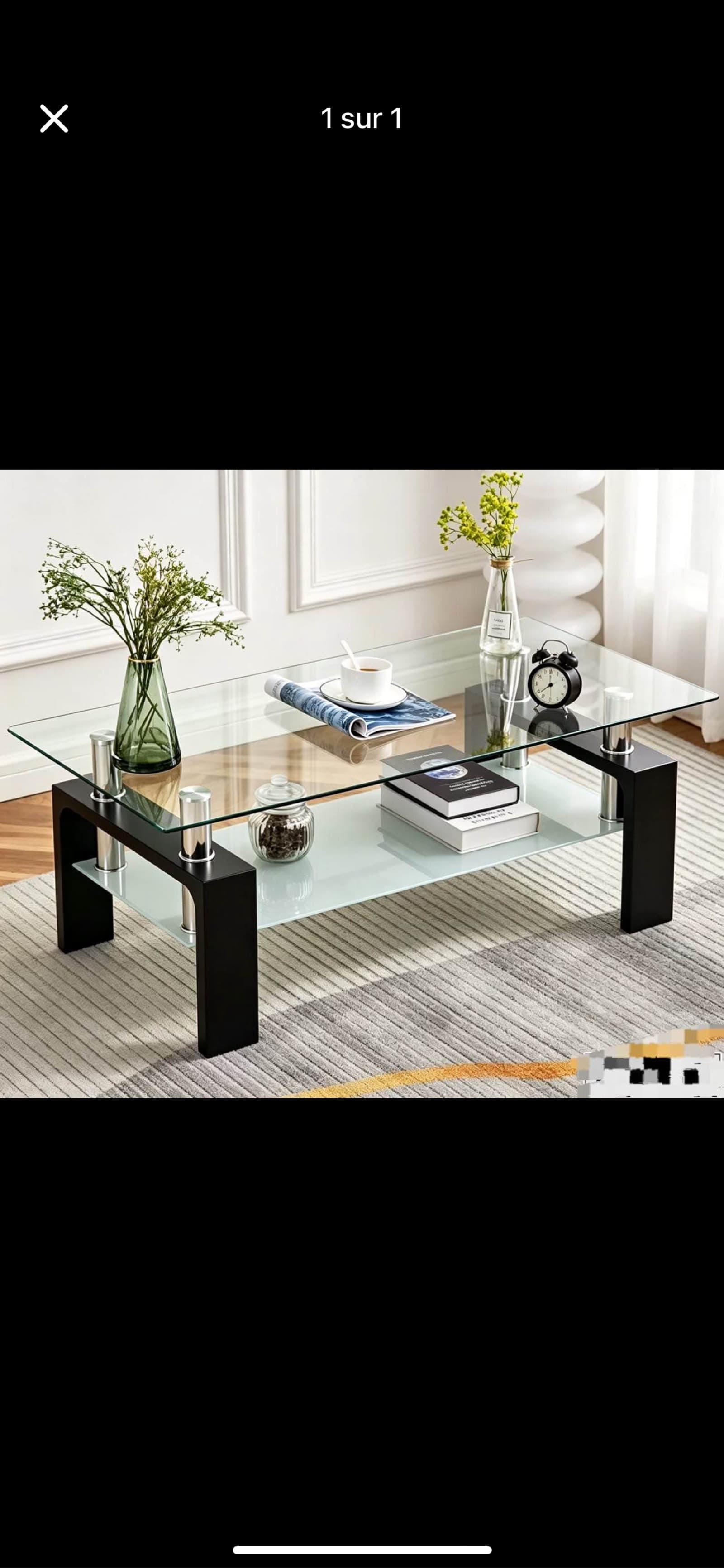 Rectangular centre table