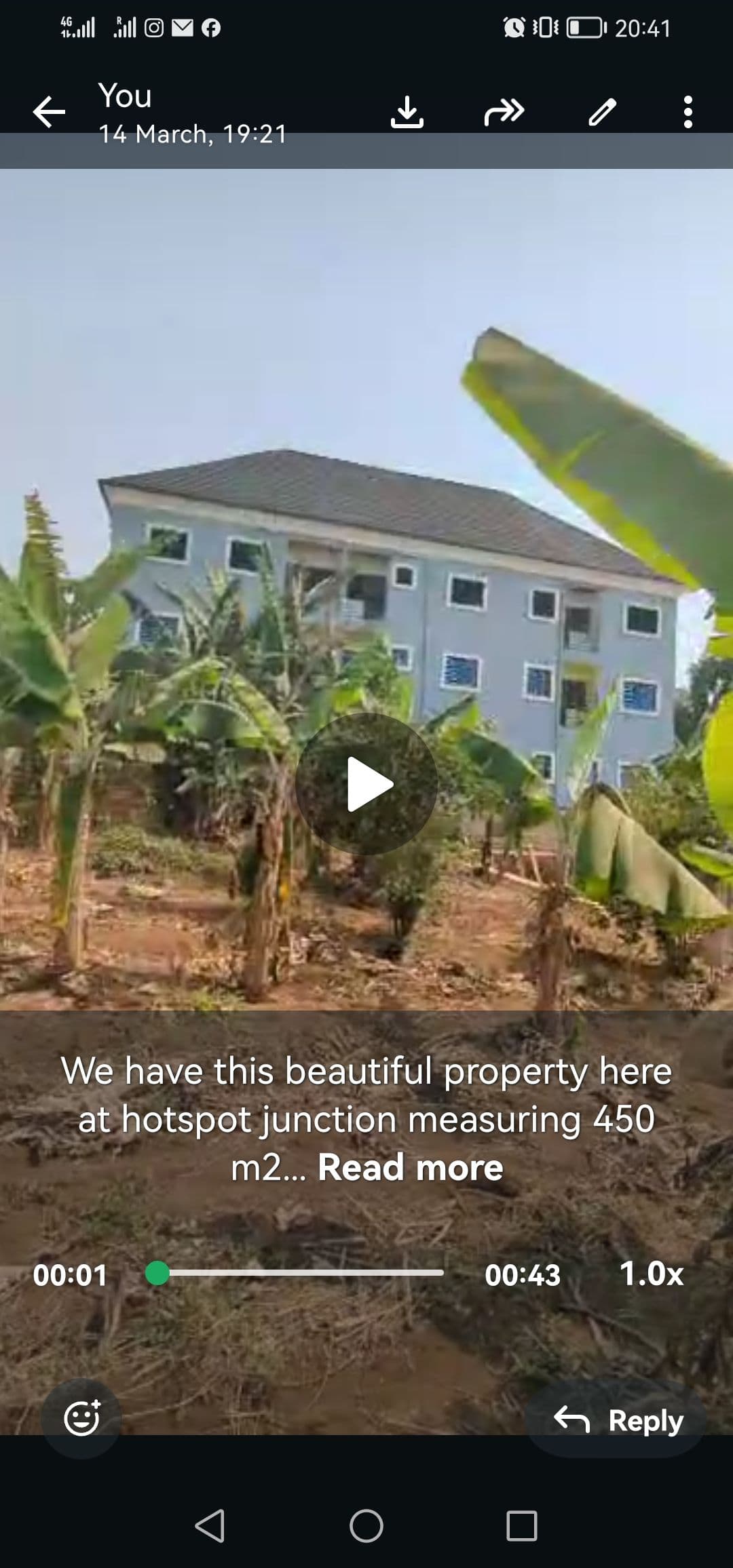 A land for sell at Upstation Bamenda
