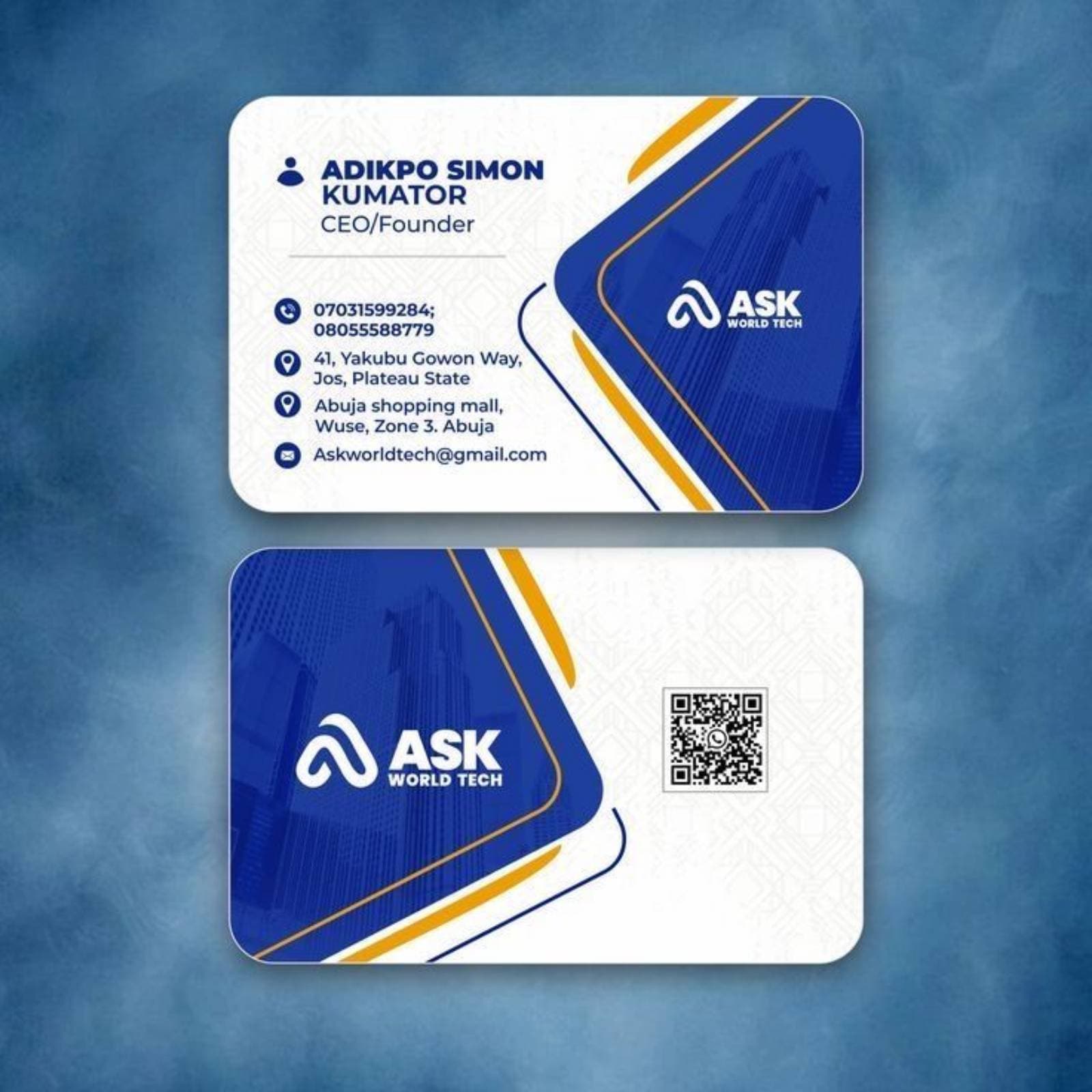 Business card design and printing